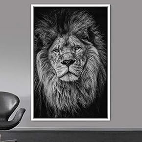 signwin Framed Canvas Wall Art High Contrast Portrait...