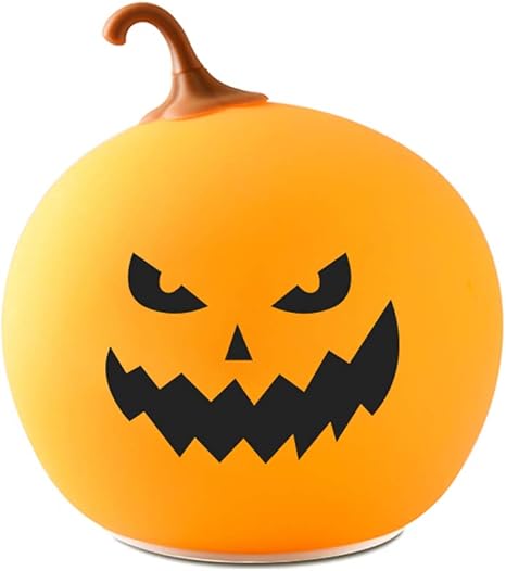 Amazon Co Jp Szwd Store ベビーナイトライト ハロウィンデコレーションライト かわいいパンプキンランプ 調光機能付き 充電式 タッチセンサー ジャック オー ランタン パンプキン 寝室ランプ 子供 男の子 女の子 Halo Nl 001 ホーム キッチン