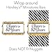 Black and Gold 80th Birthday Candy Mini Bar Wrappers, 80th Birthday Party Favors for Guests - 42 Stickers
