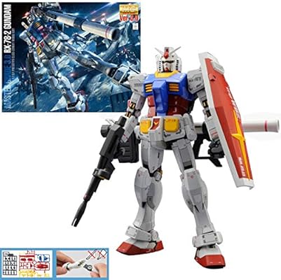 Amazon Com Bandai Hobby Mg Gundam Rx 78 2 Version 3 0 Action Figure Model Kit 1 100 Scale Toys Games