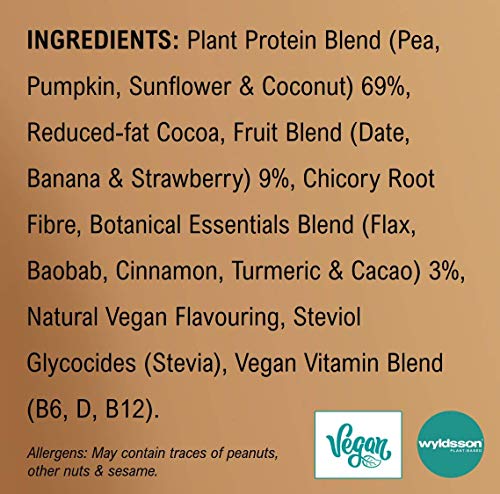Vegan-Protein-Powders-28-Servings-1kg-All-Natural-Vegan-Protein-Shake-High-in-Iron-Zinc-with-Fruits-Botanicals-Plant-Based-Protein-Powder-Gluten-Free-Dairy-Free-Lactose-Free-Chocolate