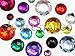 43mm Large Flat Back Round Acrylic Rhinestones Plastic Circle Gems for Costume Making Cosplay Jewels Pro Grade Embelishments - 4 Pieces (Red Ruby H103)