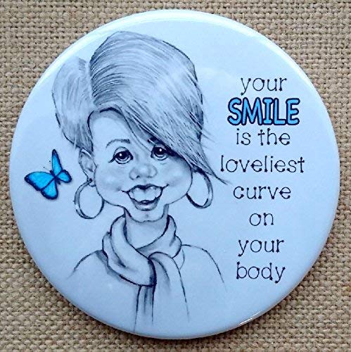 Amazoncom Pocket Purse Mirror 35 Smile Is The