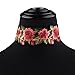 MTRSUE Choker Necklace,New Embroidery Flower Choker Lace Necklace Gothic Tattoo Choker Jewelry Collar