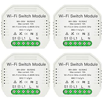 2 Way Wifi Smart Light Switch Diy Relay Module Smart Life Tuya App Wireless Remote Control Compatible With Alexa Echo Google Home 4pc Amazon Com Industrial Scientific