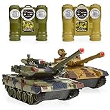 Dynasty Toys Laser Tag Tanks - LED Battling Tanks Toys - Set of 2 RC Tanks with Infrared Remote Control RC Car Capabilities - Battle Tanks Keep Score / Register When Hit