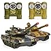 Dynasty Toys Laser Tag Tanks - LED Battling Tanks Toys - Set of 2 RC Tanks with Infrared Remote Control RC Car Capabilities - Battle Tanks Keep Score / Register When Hit