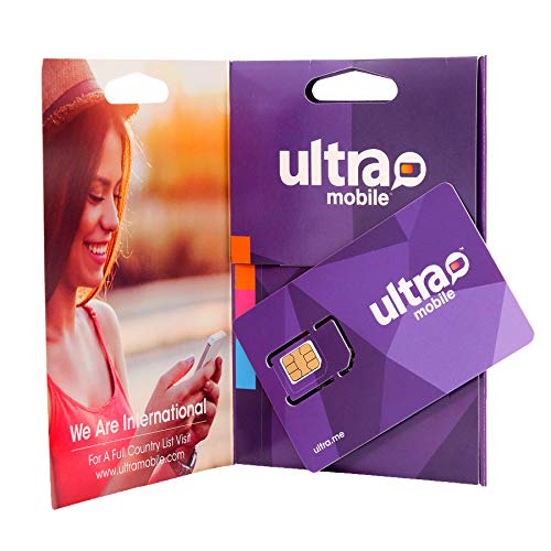 Ultra Mobile SIM Card Starter Kit with No Contract- GSM (T-Mobile) 4G LTE - Fits All Cell Phones (Standard, Micro, Nano) - Choose Your Plan on a Monthly Basis with 3ft Lightning and Micro USB Cable - Thumbnail 2