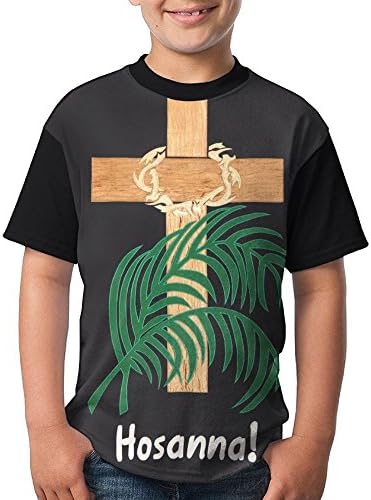 Praise God Hosanna!Palm Sunday Tee Jersey T Shirt Youth Baseball Tshirt Girls Boys