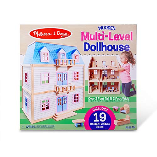 4 Melissa+Doug+Multi+Level+Dollhouse+Furniture