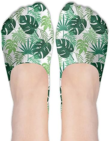Green Turtle Bamboo No Show Liner Boot Socks Non Slip Boat Liner Socks Summer Socks For Women