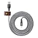 Aasama iPhone Cable, 6 Feet Nylon Braided 8 Pin Lightning to USB Sync and Charging Cord for iPhone, iPad and iPod (with Leather Straps)