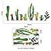 Cactus Wall Decal, H2MTOOL Desert Decor Removable Nursery Tropical Plants Stickers for Kids Living Rooms Office (Cactus)
