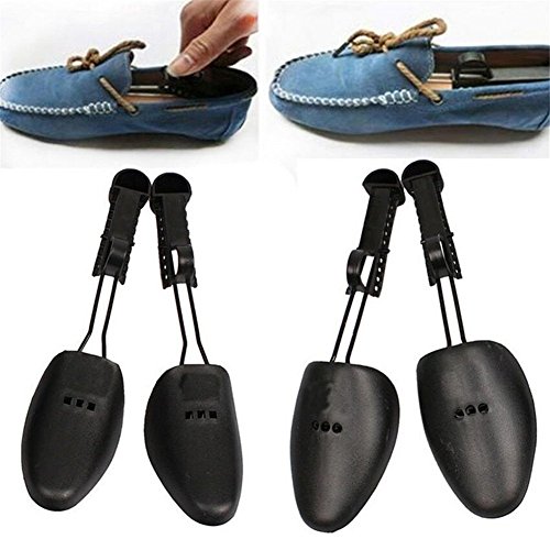 Baifeng 1 Pair Women Men's Plastic Adjustable Shoe Stretcher,2-Way Shoes Stretcher Tree Shaper, Unisex Shoe Stretcher Holder Black, Men size 25-32cm - Thumbnail 5