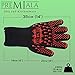 Amazing BBQ Gloves - 1472F Extreme Protection! Long Cuff and Ultra-Comfort Makes Grilling a Breeze! EN407-rated Kevlar Protection, Best Oven Mitts for Grilling, Baking, Charcoal (Large)