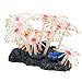 Uniclife Glowing Effect Artificial Coral Plant for Fish Tank, Decorative Aquarium Ornament, Orangethumb 2