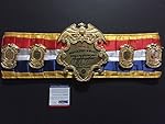 Autographed/Signed Mike Tyson The Ring Magazine Boxing Replica Championship Belt PSA/DNA COA