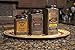 IMAX 73046-3 Addie Metal Canister Set – 3 Kitchen Containers with Vintage Label Wood, Handcrafted Food Containers. Food Storage, Organization