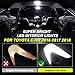 Premis T10 921 194 Interior LED Light Lamps 5050-SMD 6000K Ultra Bright Dome LED Lights Interior Reading Lights for Toyota C-HR 2017 2018 Cool White 3-Year Warranty (Pack f 4)