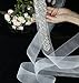 QueenDream White Organza bridal sash belt bridesmaid sashes wedding bridal sash rhinestone bridal belt vintage bridal sash