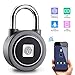 Fingerprint Padlock Thumbprint Bluetooth Lock USB Rechargeable IP65 Waterproof Ideal for Locker, Handbags, Golf Bags, Wardrobes, Gym, Door, Luggage, Suitcase, Backpack, Office, Android/iOS