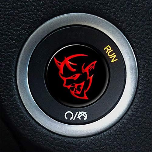 Moto Badge Challenger Demon Start Button Overlay (Red 085)