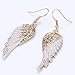 Szxc Women's Crystal Guardian Angel Wings Hypoallergenic Dangle Earrings Biker Jewelry - 2 1/4 inch…