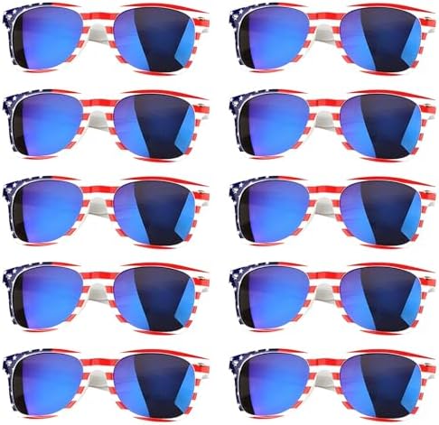 12 Pairs American Flag Sunglasses UV400, 4th of July  display picture 2