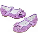 Scarpe Mary Jane Glitter Oro Per Bambine - Tacco Alto Da Principessa Per Feste E Cerimonie - Foto 2