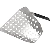 HYWHUYANG Stainless Steel Popcorn Scoop, Quick-Fill Scooper Popcorn Scoop with Holes Ergonomic Single-Handle Fries Scoop Ideal Popcorn Supplies for Bags Buckets Of Popcorn