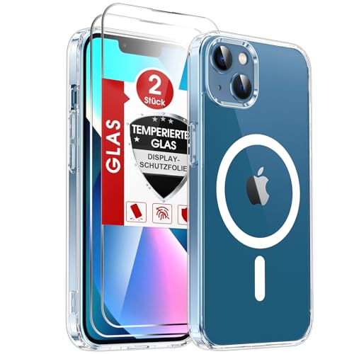 LeYi Handyhülle für iPhone 13/14 Hülle für 2X Panzerglas... en promo sur Amazon