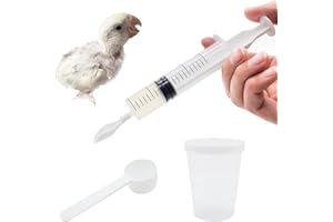 FOIBURELY Baby Bird Parrot Small Pet Manual Feeding Syringe Set(3 pcs)