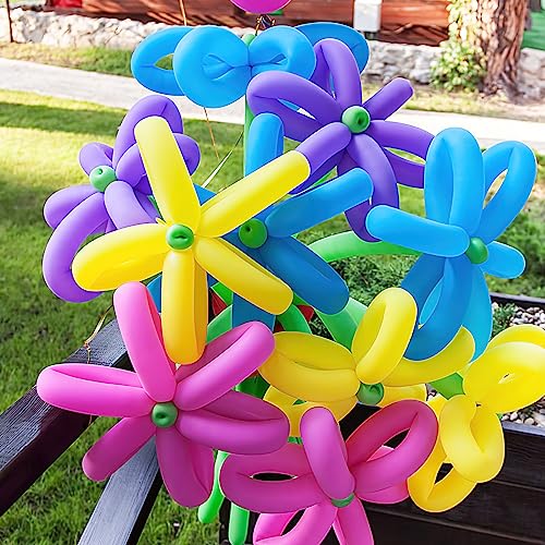 LovesTown 150PCS Twisting Balloons for Animal Shapes, 260 Long Balloons Magic Balloons 12 inch Animal Balloons Bulk for Birthday Clown Wedding Party Decor 17 Assorted Colors
