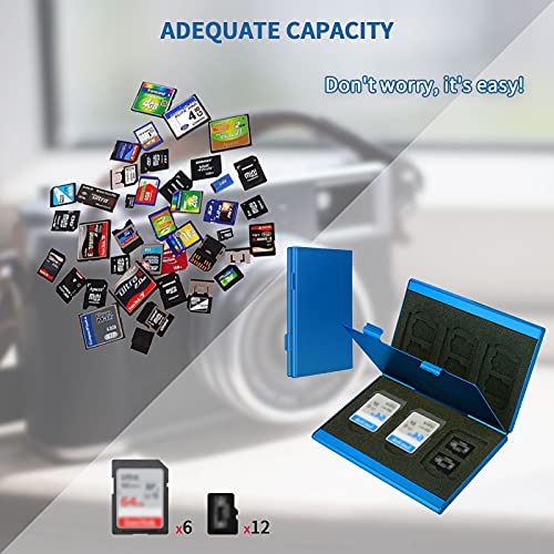 SD Card Holder, SD Card Case, LUXVRANG CF Memory Card Holder Case