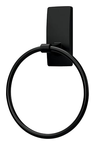 Command Hand Towel Holder Matte Black with Water Resistant Command