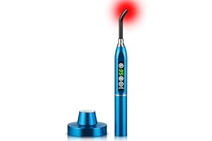 VICONOR Red Light Therapy Cold Sores Treatment&Fever Blister,Canker Sore Mouth Sore Relief, Nose Ear Knee Hands Joint Muscle,Handheld Infrared Red Light Therapy Device for Body Face(Blue)