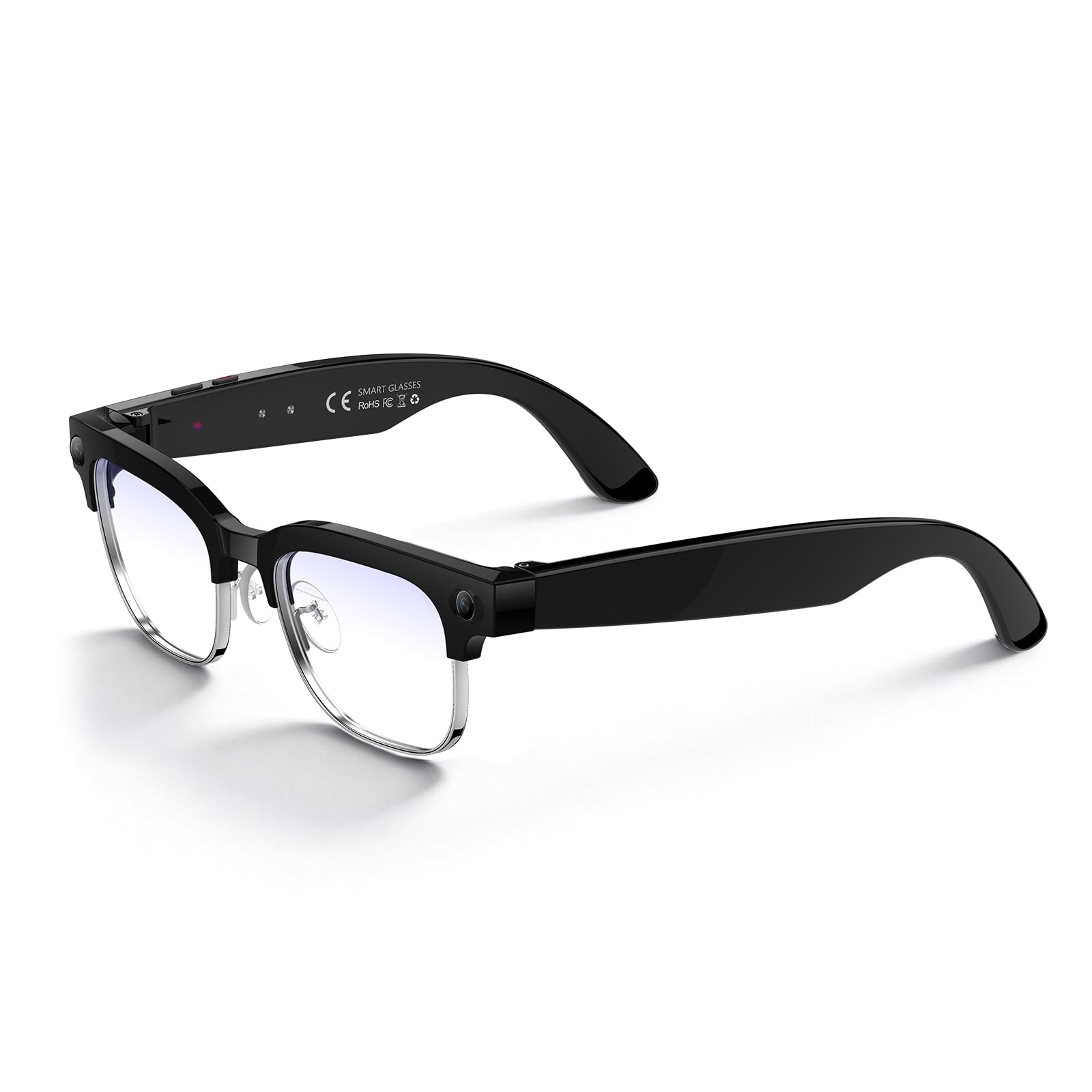 Photo 1 of KWENRUN AI Smart Glasses with 8MP Camera, 4K Video & HD Photo, Bluetooth Audio, AI Voice Assistant, Real-Time Translation, Object Recognition, Noise-Cancel Calls, Music, Photochromic Lenses