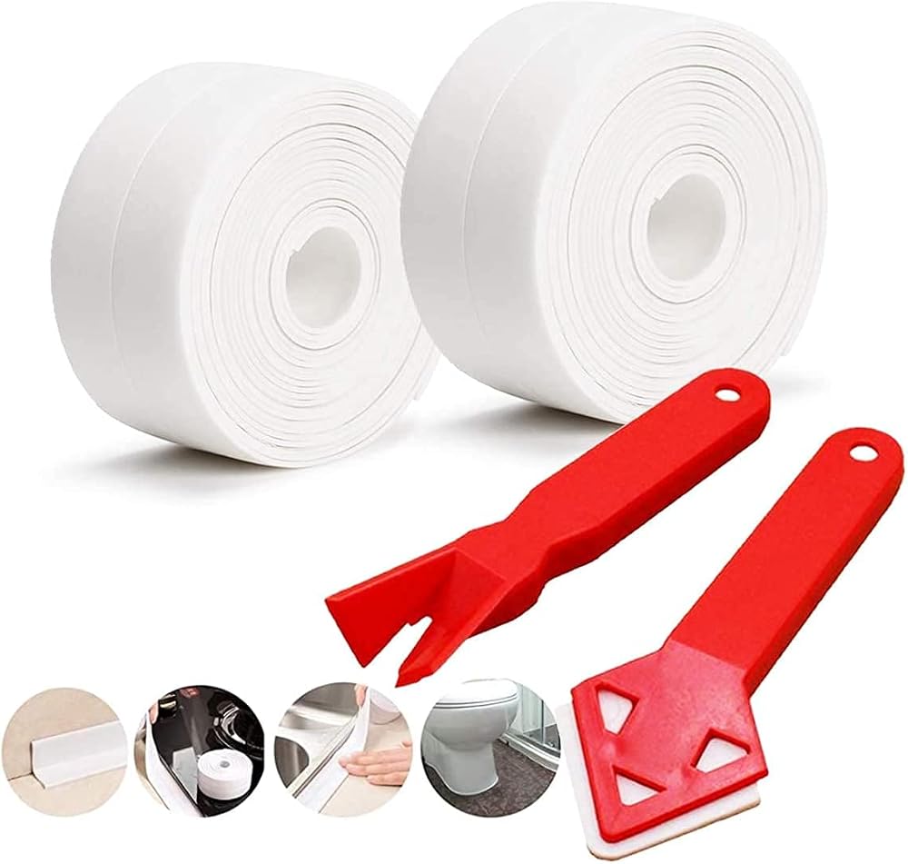 SNAIL GARDEN SnailGarden 2 Roll White Caulk Strip 3.2m 3.8cm Tool Set