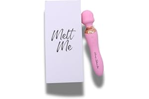 Vibrator Adult Sex Toys for Women – 2 in 1 Compact Personal Wand and G-Spot Massager, 24 Vibration Modes, 2 Motors, Silicone,