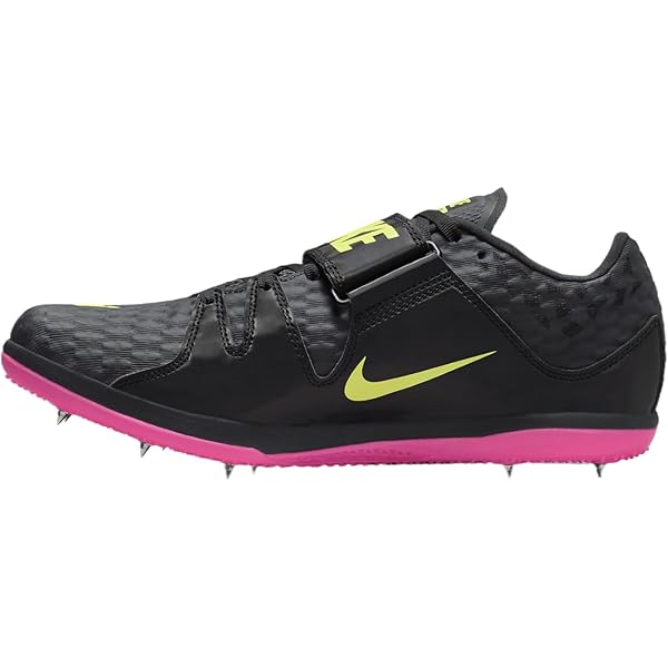 pink and black nike spikes