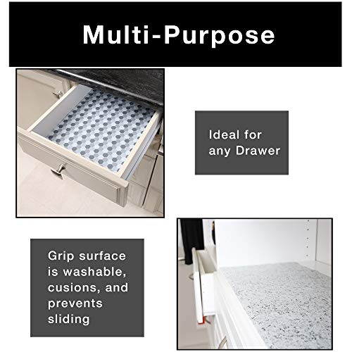 Smart Design Bonded Grip Shelf Liner 18 Inch x 5 Feet Non Adhesive