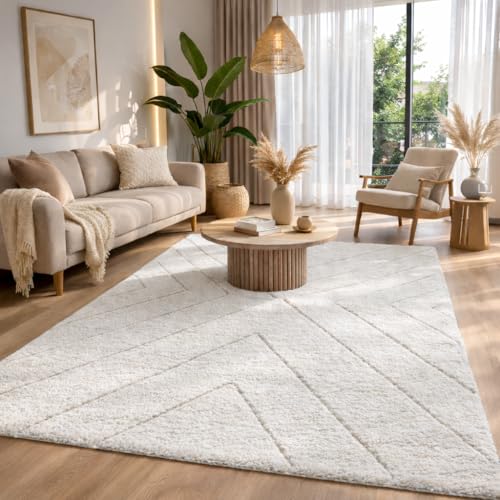 the carpet Bahar Shaggy – Weicher Hochflor Teppich, moderner Flauschiger & kuscheliger Wohnzimmer Teppich, eleganter Designer Shaggy, pflegeleicht und