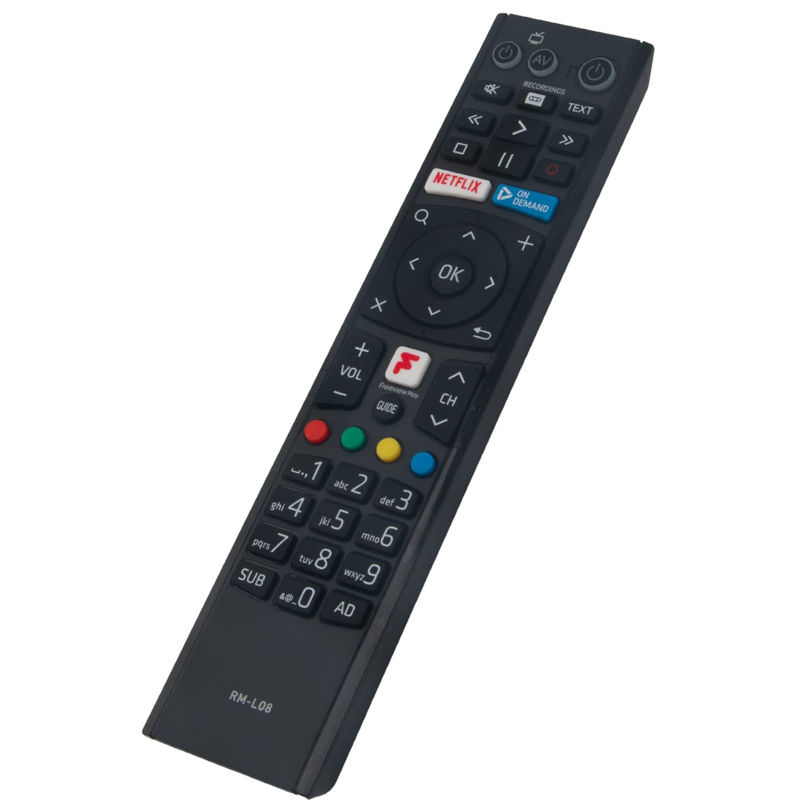 RM-L08 Replacement Remote Control Fit for Humax Freeview Play HD Recorder FVP-4000T FVP-5000T