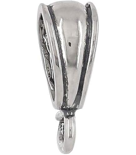 Egemmall 1PC De Plata Esterlina CZ Slider Colgante