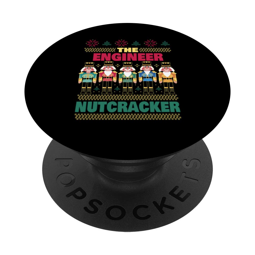 The Engineer Nutcracker Funny Christmas Engineer PopSockets Swappable PopGrip