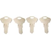 Sentry Safe 3E2 Lock Key, 3E2 Keys (3E2), Silver, New and Replaceable Key, 4 3E2 Keys (3E2), Fits Sentry Safes 1100 1160 1170 1200 HO100 1170BLK (3E2)