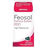 Feosol Original Ferrous Sulfate Iron Supplement , 120 CT (Pack of 3)