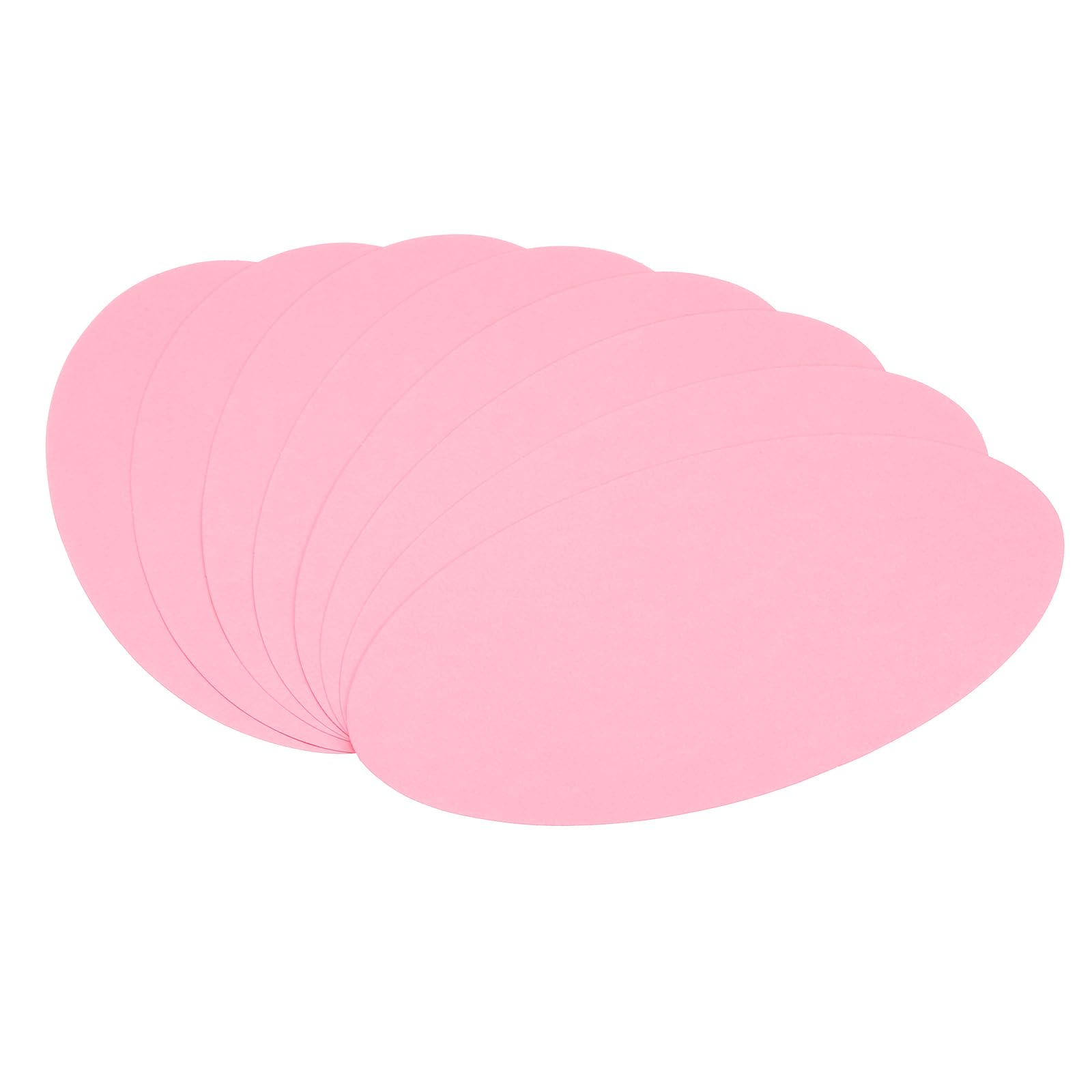 PATIKIL 9.8-inch Oval Cardboard Paper, 30 Pcs 180gsm Thick Blank Disc Circles Slices for DIY Craft Arts Drawing Painting Writing, Pink