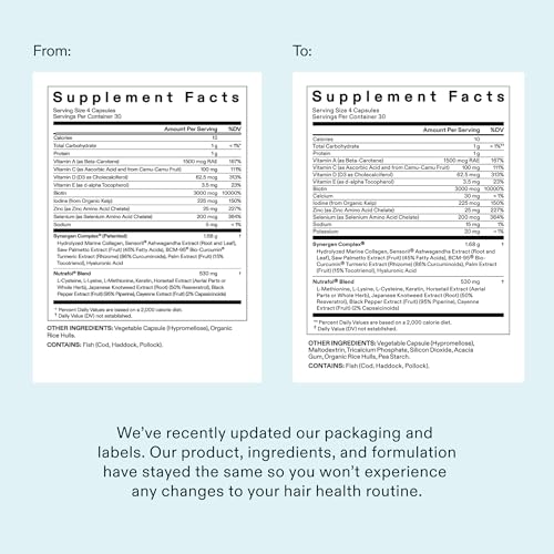 Nutrafol Women's Hair Growth Supplements, Ages 18-44, Clinically Tested for Visibly Thicker and Stronger Hair, Dermatologist Recommended - 1 Month Supply