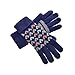 YAN & LEI Women's Cute Hearts Knitted Winter Gloves with Roll Up Cuffs